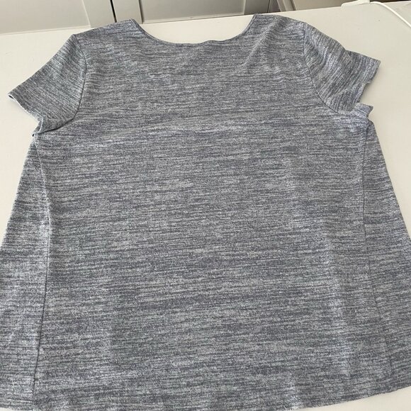 Soma Cozy Nights Short Sleeve Pajama Tee T-Shirt Womens Size XXL Heather Blue - Picture 3 of 6